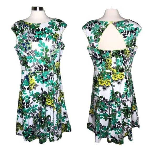 London Style Collection 14 back cutout dress - Picture 1 of 6